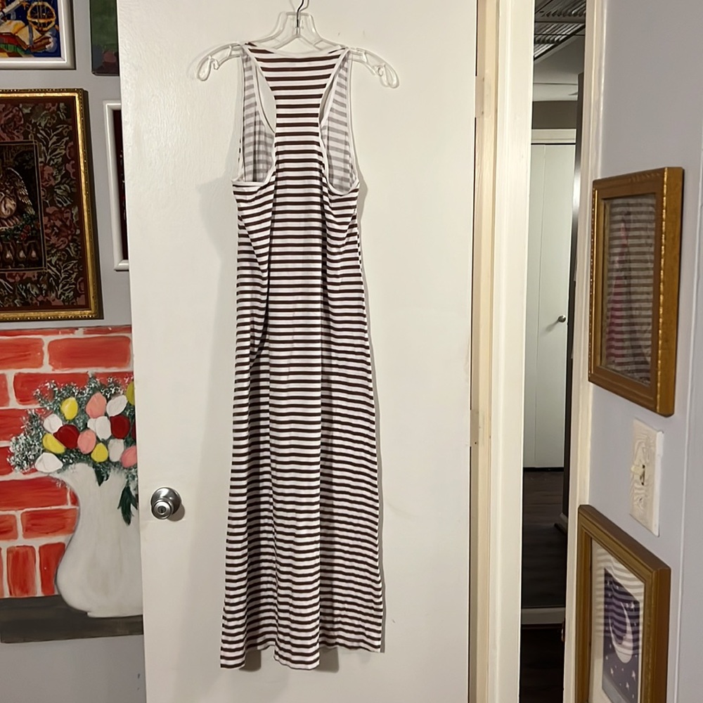 Tommy Bahama brown/white racer back maxi dress - Picture 5 of 7